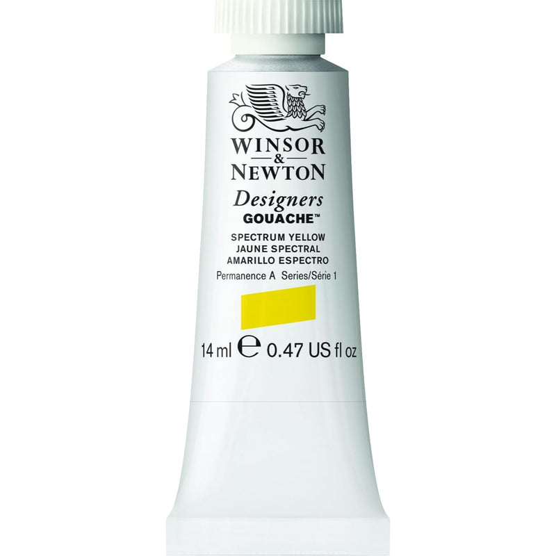 WINSOR & NEWTON DESIGNERS GOUACHE COLOUR 14 ML SR 1 SPECTRUM YELLOW (605627)