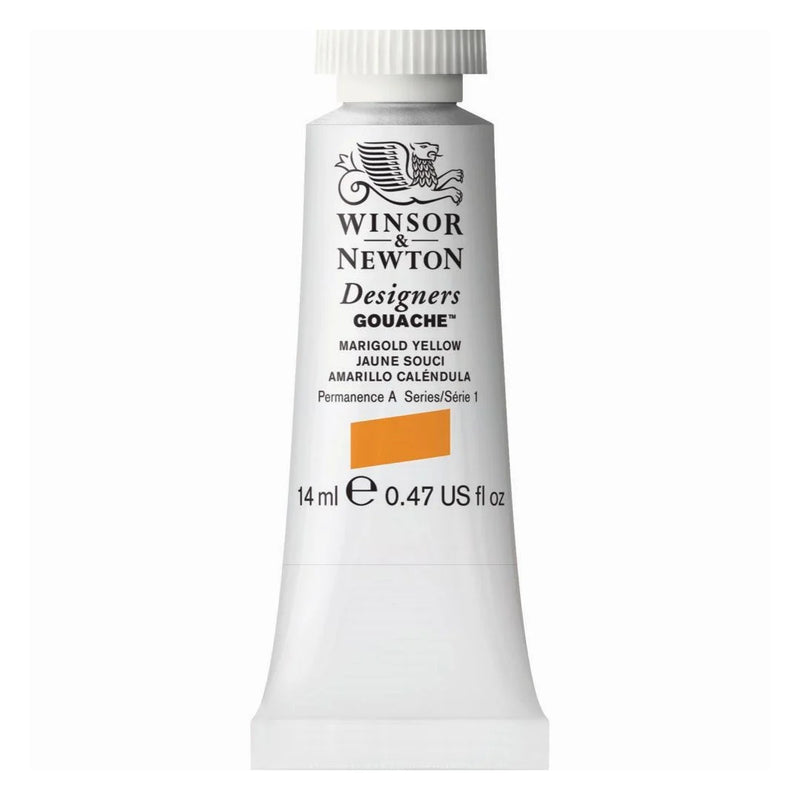 WINSOR & NEWTON DESIGNERS GOUACHE COLOUR 14 ML SR 1 MARIGOLD YELLOW (605384)