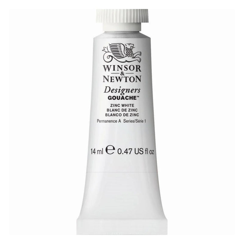 WINSOR NEWTON DESIGNERS GOUACHE COLOUR 14 ML SR ZINC WHITE