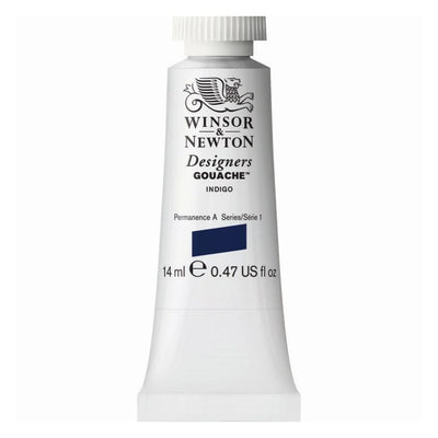 WINSOR & NEWTON DESIGNERS GOUACHE COLOUR 14 ML SR 1 INDIGO (605322)