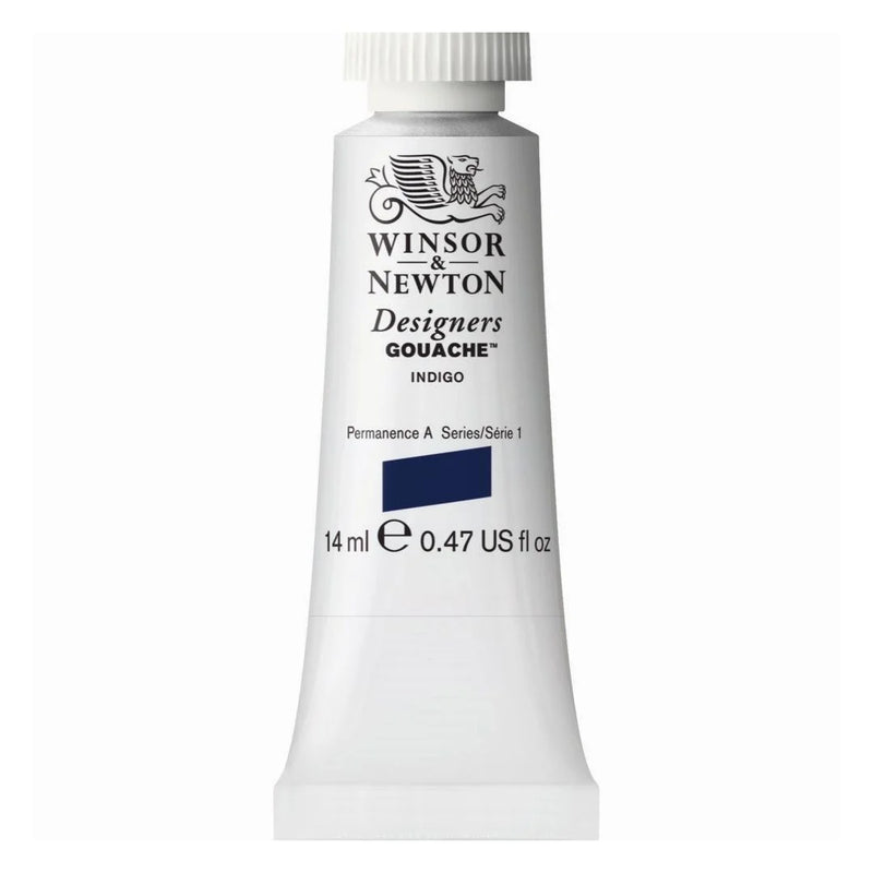 WINSOR & NEWTON DESIGNERS GOUACHE COLOUR 14 ML SR 1 INDIGO (605322)