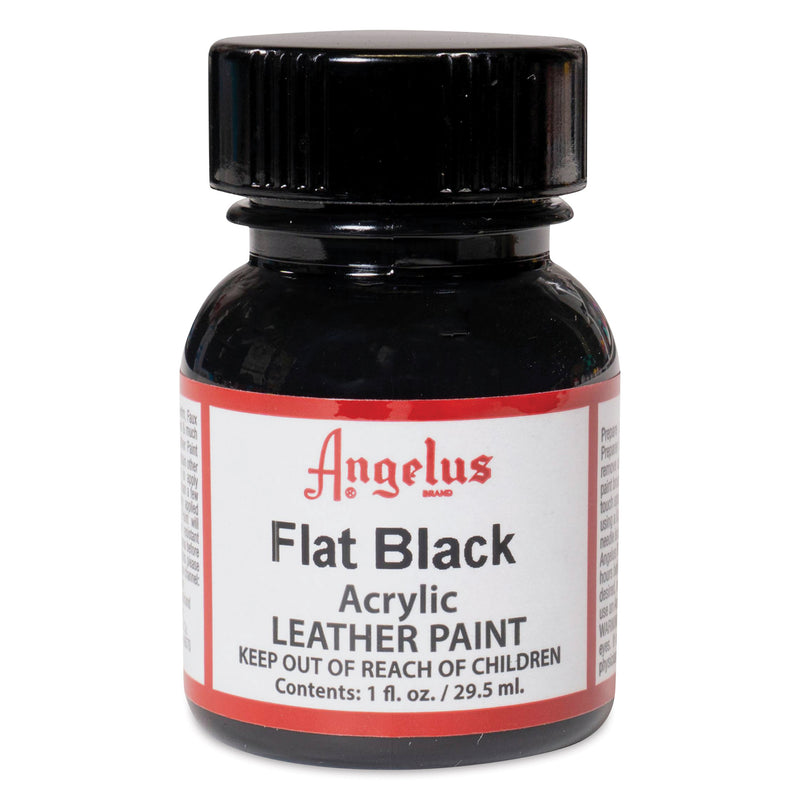 ANGELUS ACRYLIC LEATHER PAINT 29.5 ML FLAT BALCK (72001101)