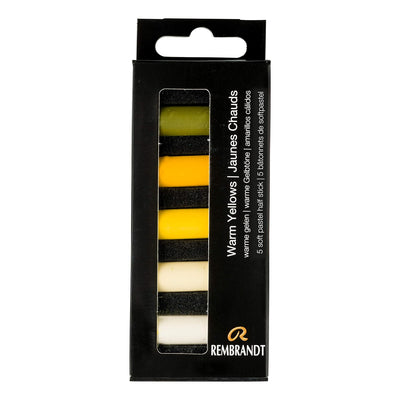 REMBRANDT SOFT PASTEL HALF STICK SET OF 5 WARM YELLOWS (31820517)