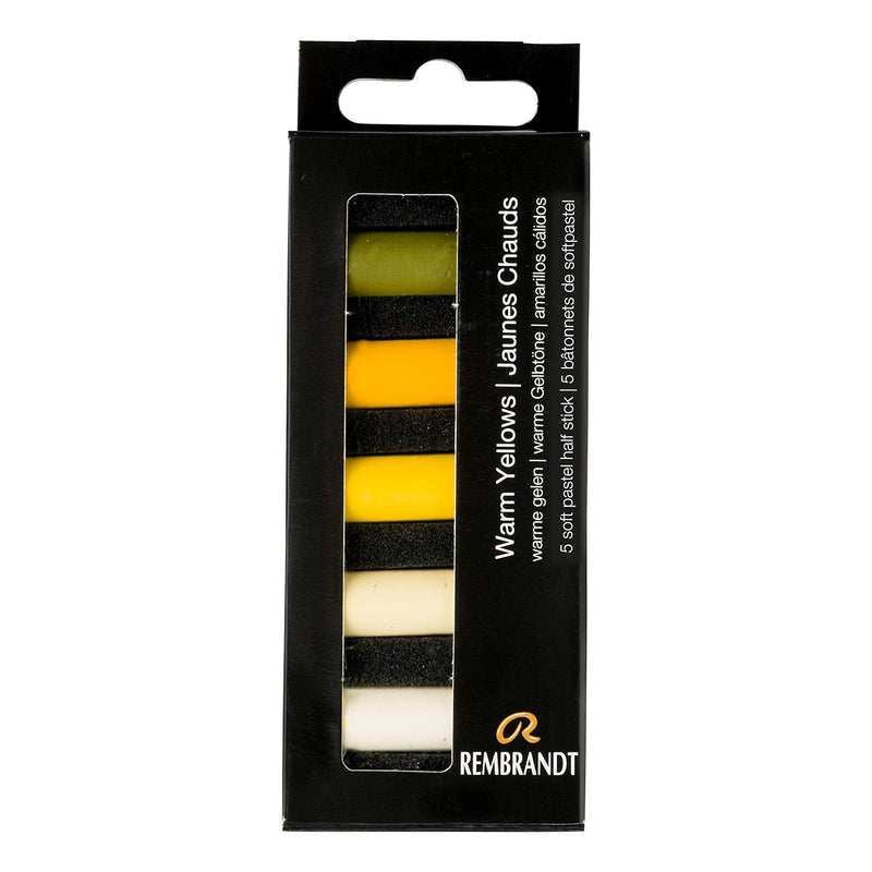 REMBRANDT SOFT PASTEL HALF STICK SET OF 5 WARM YELLOWS (31820517)