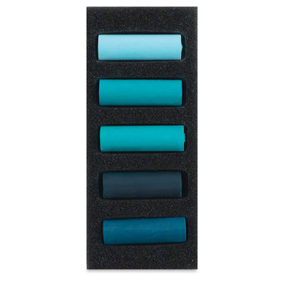 REMBRANDT SOFT PASTEL HALF STICK SET OF 5 COOL GREENS (31820525)