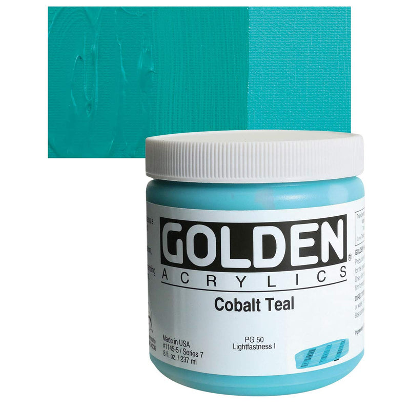 GOLDEN HEAVY BODY ACRYLIC COLOUR 237 ML SR 7 COBALT TEAL (0001145-5)