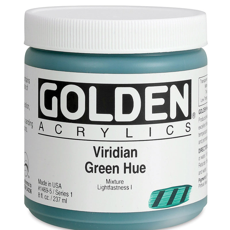 GOLDEN HEAVY BODY ACRYLIC COLOUR 237 ML SR 1 HIST. VIRIDIAN GREEN HUE (0001469-5)