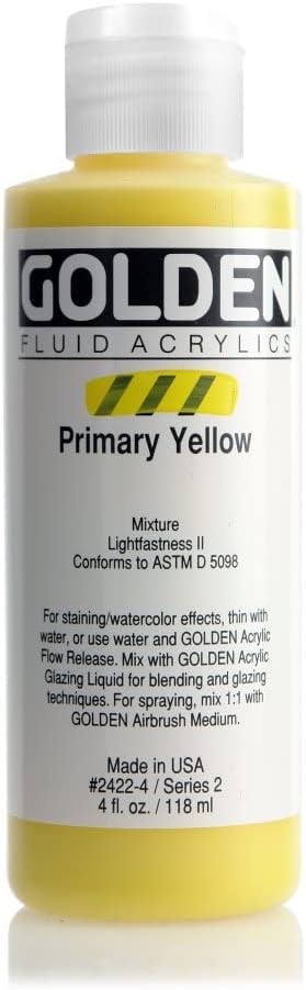 GOLDEN FLUID ACRYLIC COLOUR 118 ML SR 2 PRIMARY YELLOW (0002422-4)