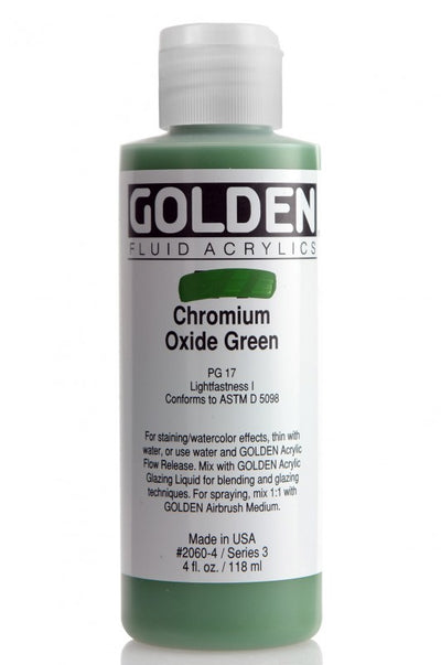 GOLDEN FLUID ACRYLIC COLOUR 118 ML SR 3 CHROMIUM OXIDE GREEN (0002060-4)