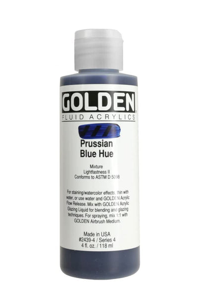 GOLDEN FLUID ACRYLIC COLOUR 118 ML SR 4 HIST. PRUSSIAN BLUE HUE (0002439-4)