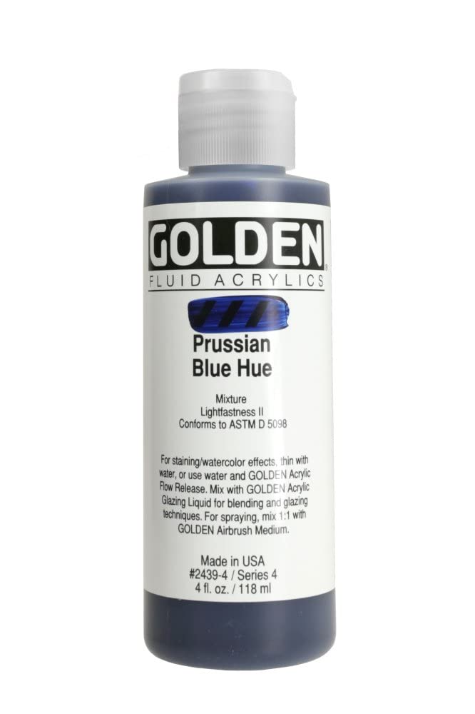 GOLDEN FLUID ACRYLIC COLOUR 118 ML SR 4 HIST. PRUSSIAN BLUE HUE (0002439-4)