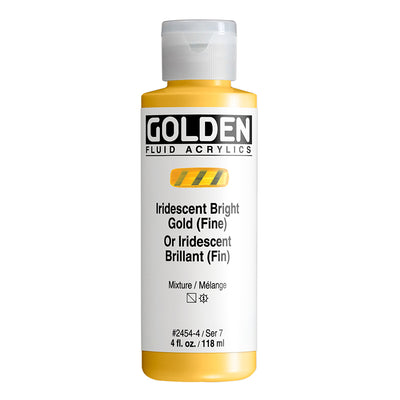 GOLDEN FLUID ACRYLIC COLOUR 118 ML SR 7 IRIDESCENT BRIGHT GOLD FINE (0002454-4)