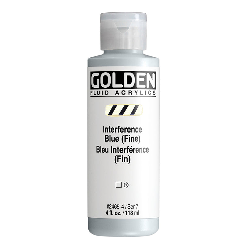 GOLDEN FLUID ACRYLIC COLOUR 118 ML SR 7 INTERFERENCE BLUE FINE (0002465-4)