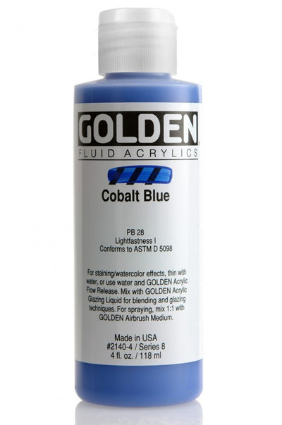 GOLDEN FLUID ACRYLIC COLOUR 118 ML SR 8 COBALT BLUE (0002140-4)