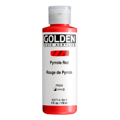 GOLDEN FLUID ACRYLIC COLOUR 118 ML SR 8 PYRROLE RED (0002277-4)