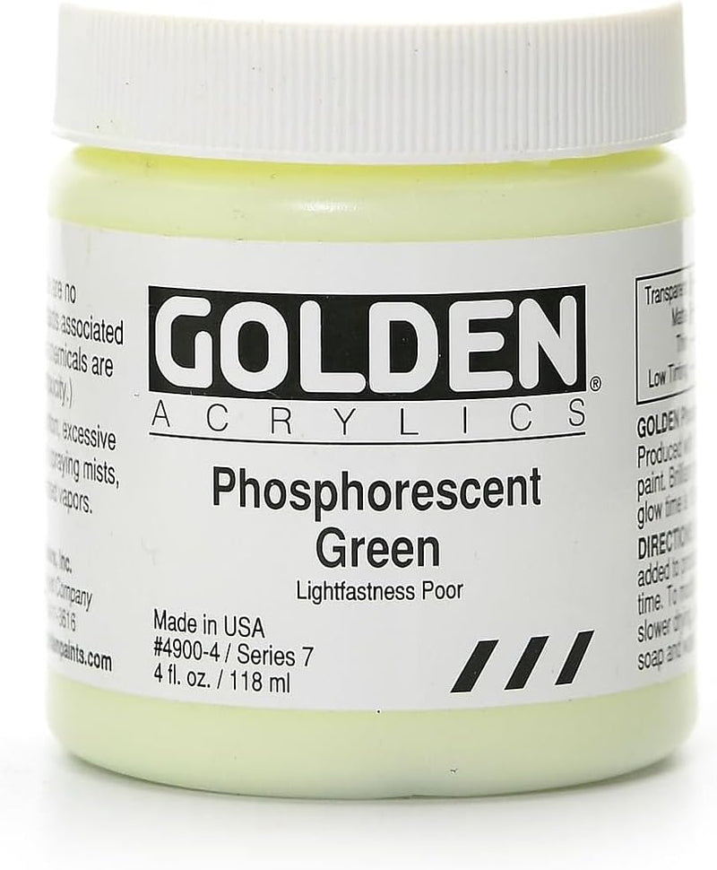 GOLDEN HEAVY BODY ACRYLIC COLOUR 118 ML SR 7 PHOSPHORESCENT GREEN (0004900-4)