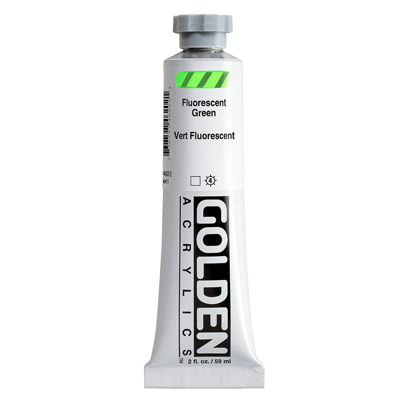 GOLDEN HEAVY BODY ACRYLIC COLOUR 59 ML SR 5 FLUORESCENT GREEN (0004620-2)