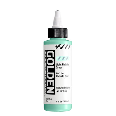 GOLDEN HIGH FLOW ACRYLIC COLOUR 118 ML SR 1 LIGHT PHTHALO GREEN (0008516-4)