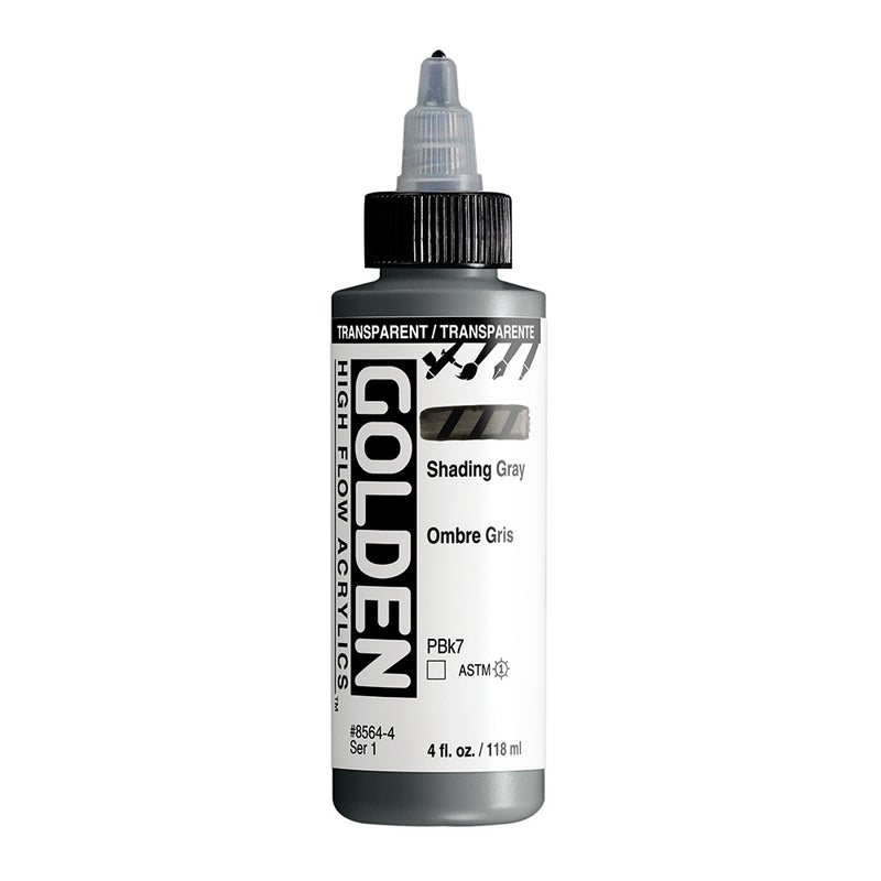 GOLDEN HIGH FLOW ACRYLIC COLOUR 118 ML SR 1 TRANSPARENT SHADING GRAY (0008564-4)