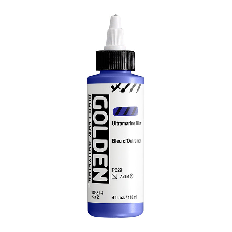 GOLDEN HIGH FLOW ACRYLIC COLOUR 118 ML SR 2 ULTRAMARINE BLUE (0008551-4)
