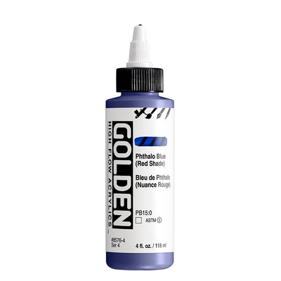 GOLDEN HIGH FLOW ACRYLIC COLOUR 118 ML SR 4 PHTHALO BLUE RED SHADE (0008576-4)