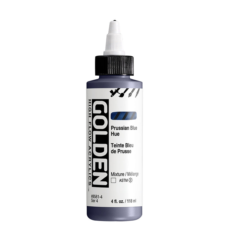 GOLDEN HIGH FLOW ACRYLIC COLOUR 118 ML SR 4 PRUSSIAN BLUE HUE (0008581-4)