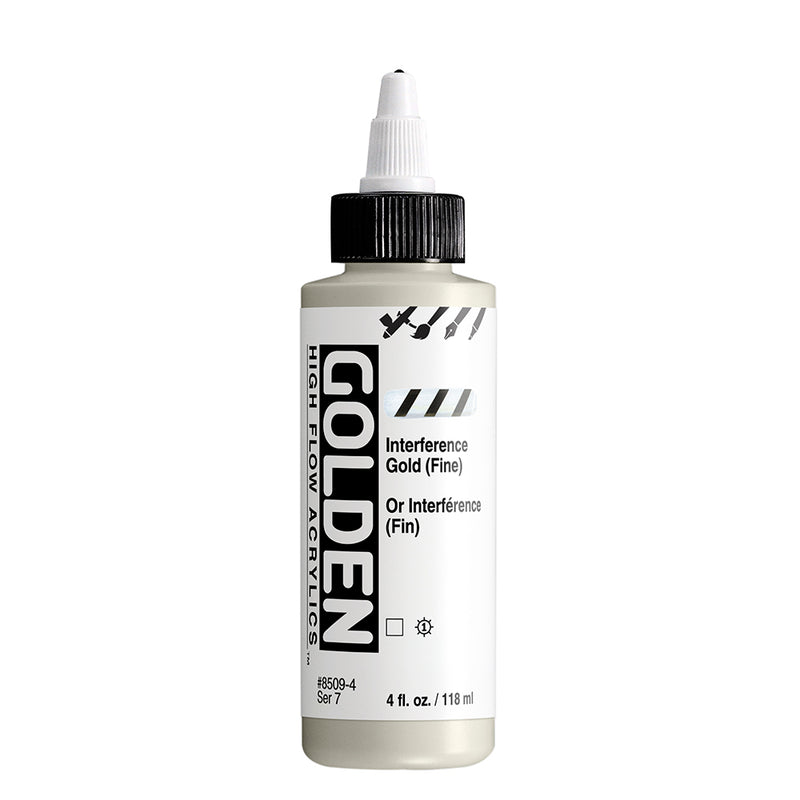 GOLDEN HIGH FLOW ACRYLIC COLOUR 118 ML SR 7 INTEFERENCE GOLD FINE (0008509-4)