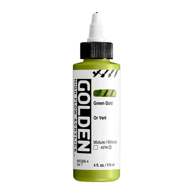 GOLDEN HIGH FLOW ACRYLIC COLOUR 118 ML SR 7 GREEN GOLD (0008528-4)