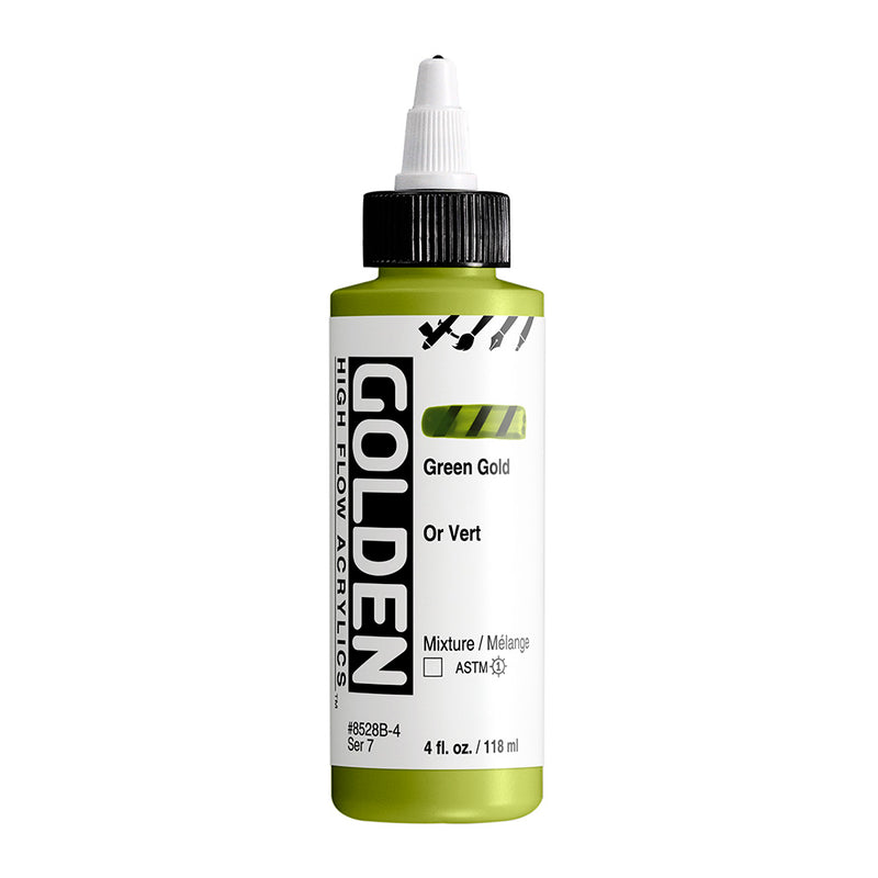 GOLDEN HIGH FLOW ACRYLIC COLOUR 118 ML SR 7 GREEN GOLD (0008528-4)