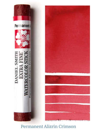 DANIEL SMITH EXTRA FINE WATER COLOUR STICK 12 ML PERMANENT ALIZARIN CRIMSON (PR 177, PV 19, PR 149)