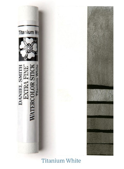 DANIEL SMITH EXTRA FINE WATER COLOUR STICK 12 ML TITANIUM WHITE (PW 6)