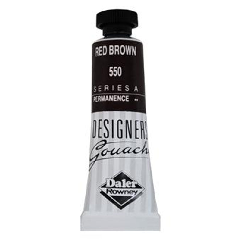 DALER & ROWNEY DESIGNERS GOUACHE 15 ML RED BROWN (136005550)