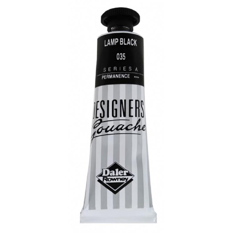 DALER & ROWNEY DESIGNERS GOUACHE 15 ML LAMP BLACK (136005035)
