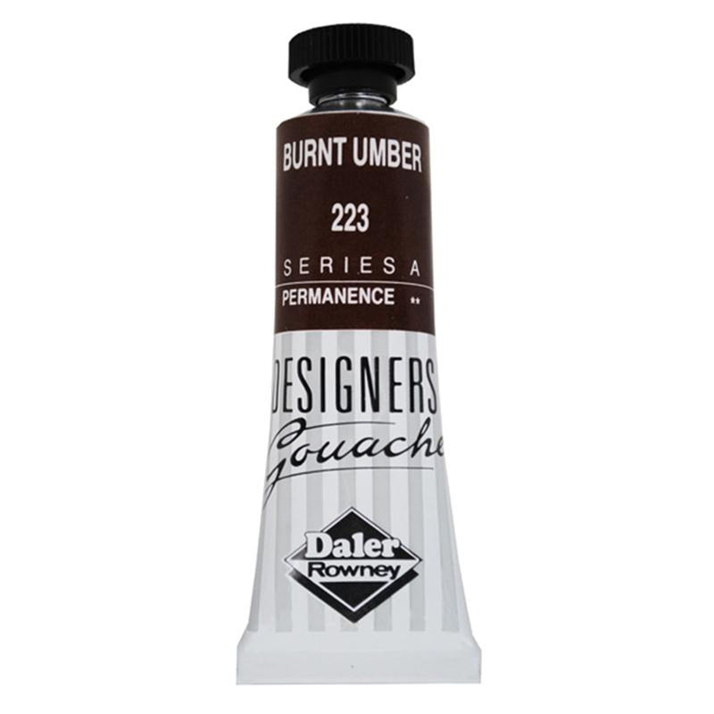 DALER & ROWNEY DESIGNERS GOUACHE 15 ML BURNT UMBER (136005223)