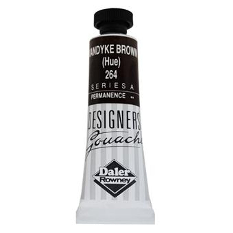 DALER & ROWNEY DESIGNERS GOUACHE 15 ML VANDYKE BROWN HUE (136005264)