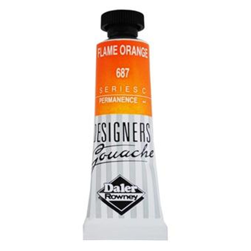 DALER & ROWNEY DESIGNERS GOUACHE 15 ML FLAME ORANGE (136005687)