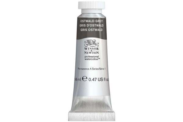 WINSOR & NEWTON PROFESSIONAL WATER COLOUR TUBE 14 ML SR  1 OSTWALD GREY (428)