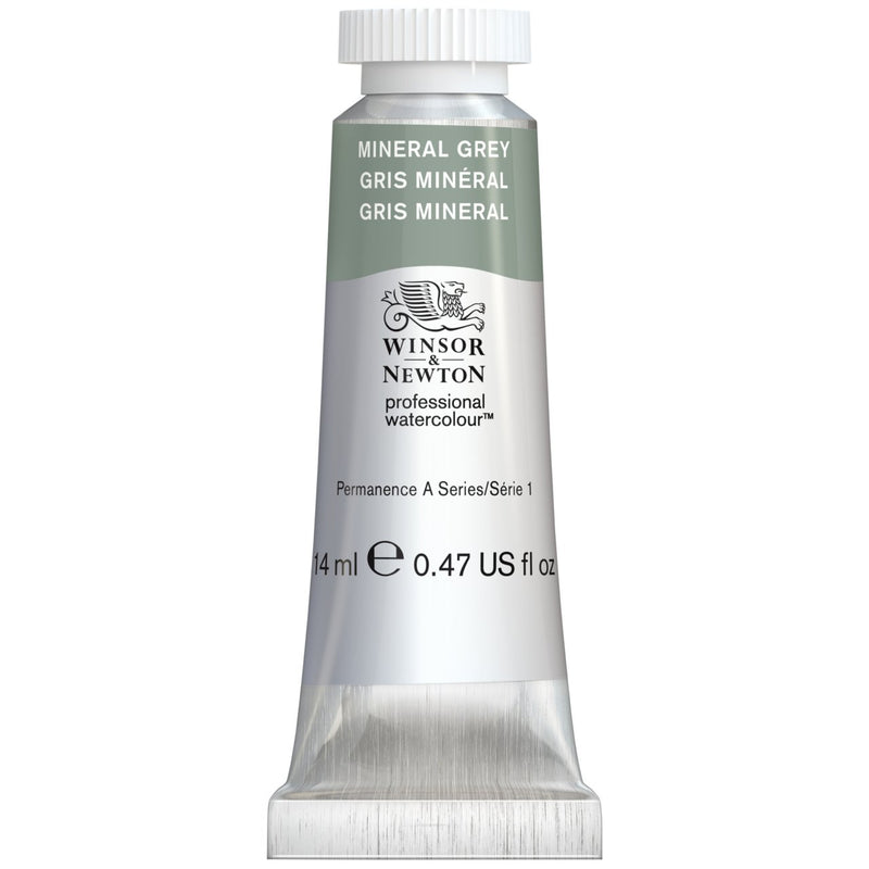 WINSOR & NEWTON PROFESSIONAL WATER COLOUR TUBE 14 ML SR  1 MINERAL GREY (427)
