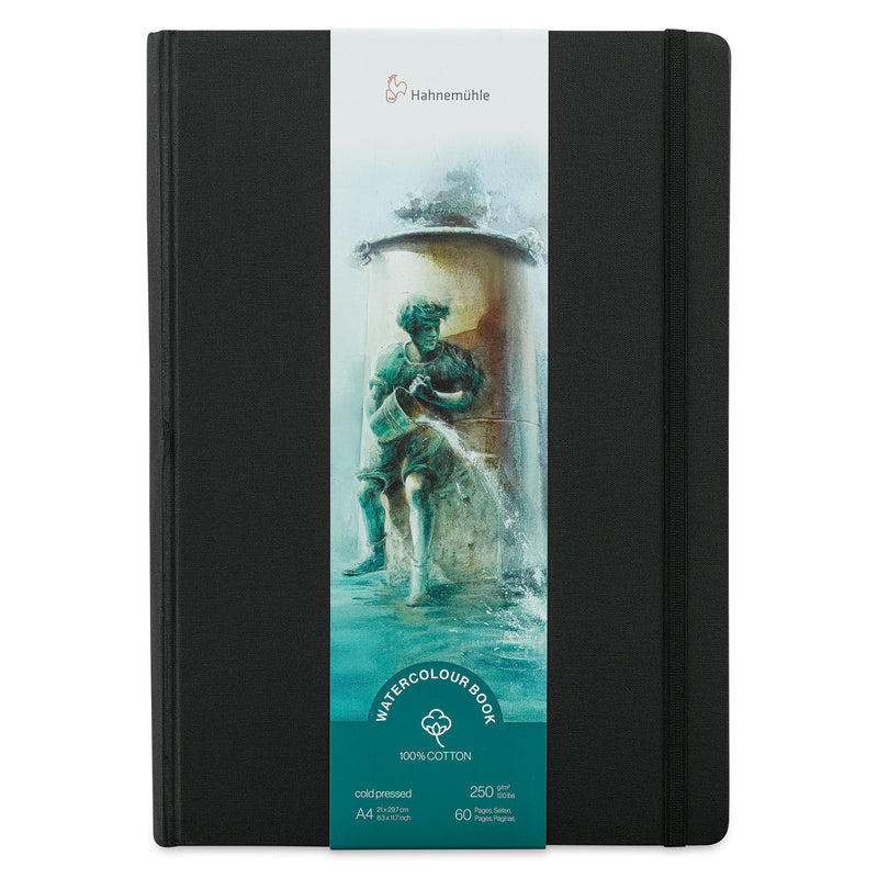 HAHNEMUHLE WATER COLOUR BOOK 250 GSM 100 % COTTON COLD PRESSED 60 PAGES A4 (10625354)