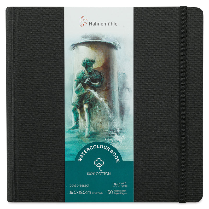 HAHNEMUHLE WATER COLOUR BOOK 250 GSM 100 % COTTON COLD PRESSED 60 PAGES 19.5 X 19.5 CM (10625357)