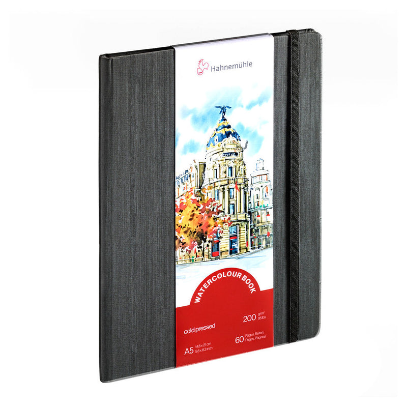 HAHNEMUHLE WATER COLOUR BOOK 200 GSM FINE GRAIN A5 PORTRAIT 30 SHEETS (10628814)