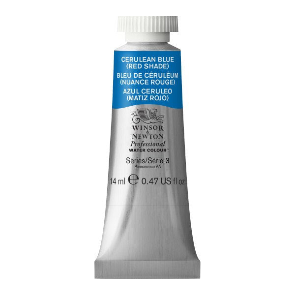 WINSOR & NEWTON PROFESSIONAL WATER COLOUR TUBE 14 ML SR 3 CERULEAN BLUE RED SHADE (140)
