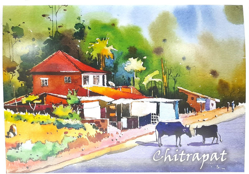 CHITRAPAT HANDMADE WATER COLOUR PAD 25 SHEETS MATT 270 GSM 7" x 10"