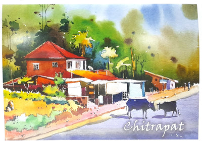 CHITRAPAT HANDMADE WATER COLOUR PAD 25 SHEETS MATT 270 GSM 7" x 10"