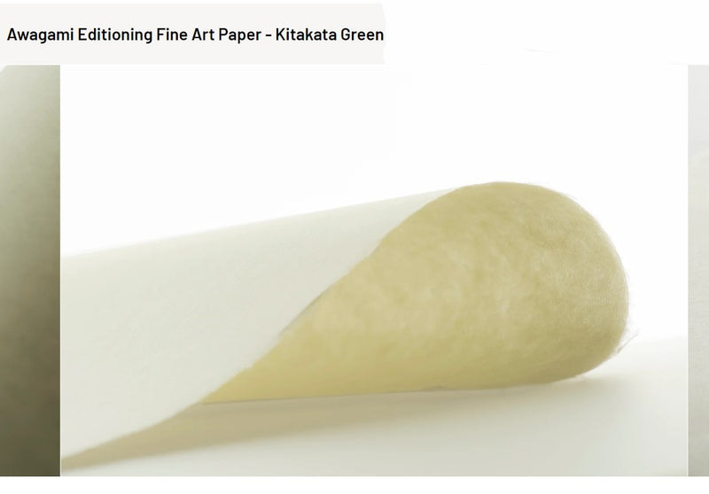 AWAGAMI KITAKATA GREEN SHEET 36 GSM 52 cm x 43 cm (351601300)