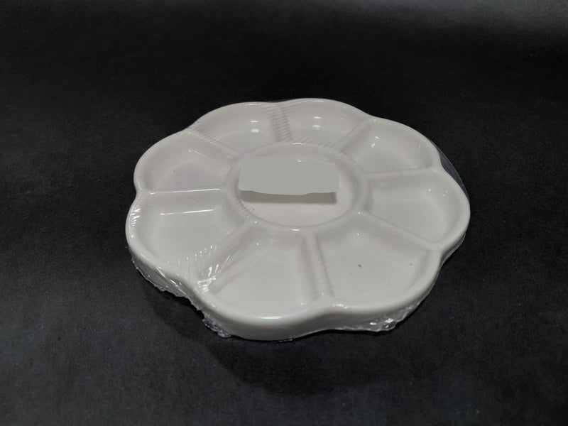 DELUXE PORCELAIN CERAMIC PALETTE 5" X 9 WELL