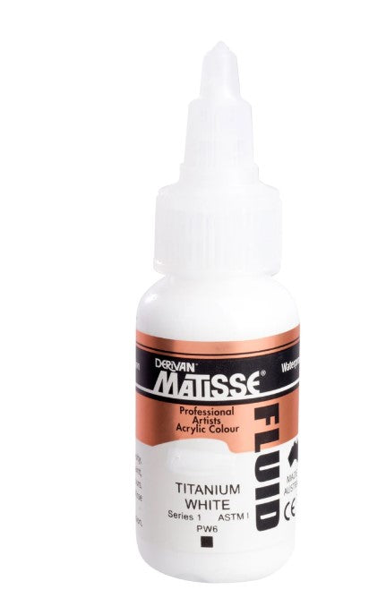 MATISSE FLUID ACRYLIC COLOR SR1 36 ML WHITE (1MFU3W)