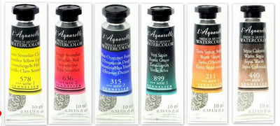 SENNELIER AQUARELLE TUBES SET B 6 x 10 ML