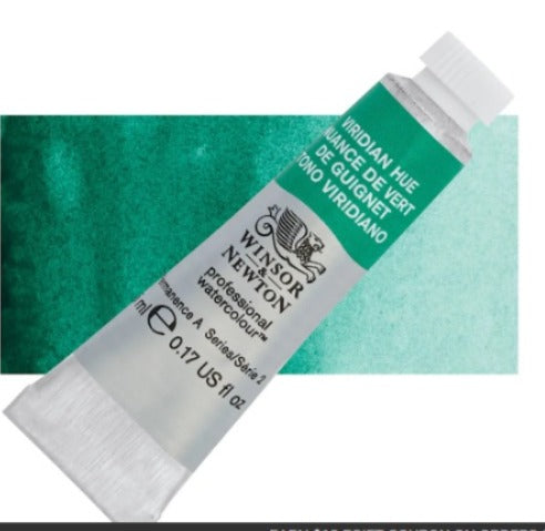 WINSOR & NEWTON PROFESSIONAL WATER COLOUR TUBE 14 ML SR 2 VIRIDIAN HUE (696)