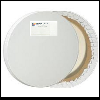 HIMALAYA STRETCHED CANVAS CIRCLE 6"